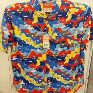 Roosevelt's size 3xl short sleeve shirt "trippen budz" NWT